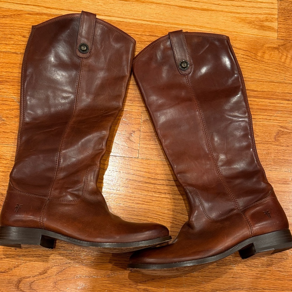 Frye Brown Leather Women's Boots